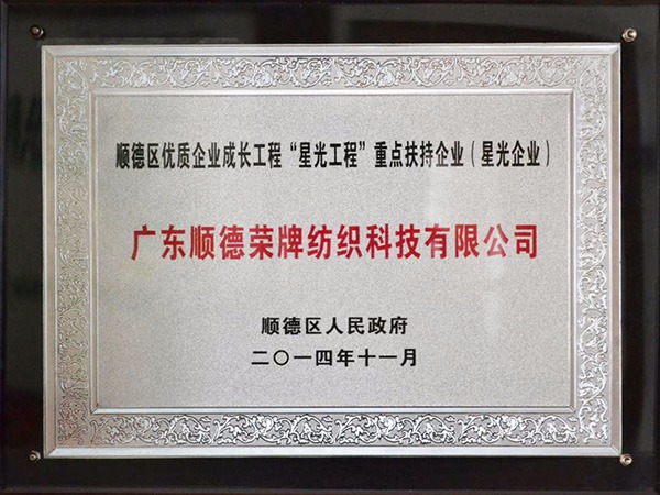 买球官网手机版·（中国）官方网站-2012年获顺德政府颁发“星光企业”称号